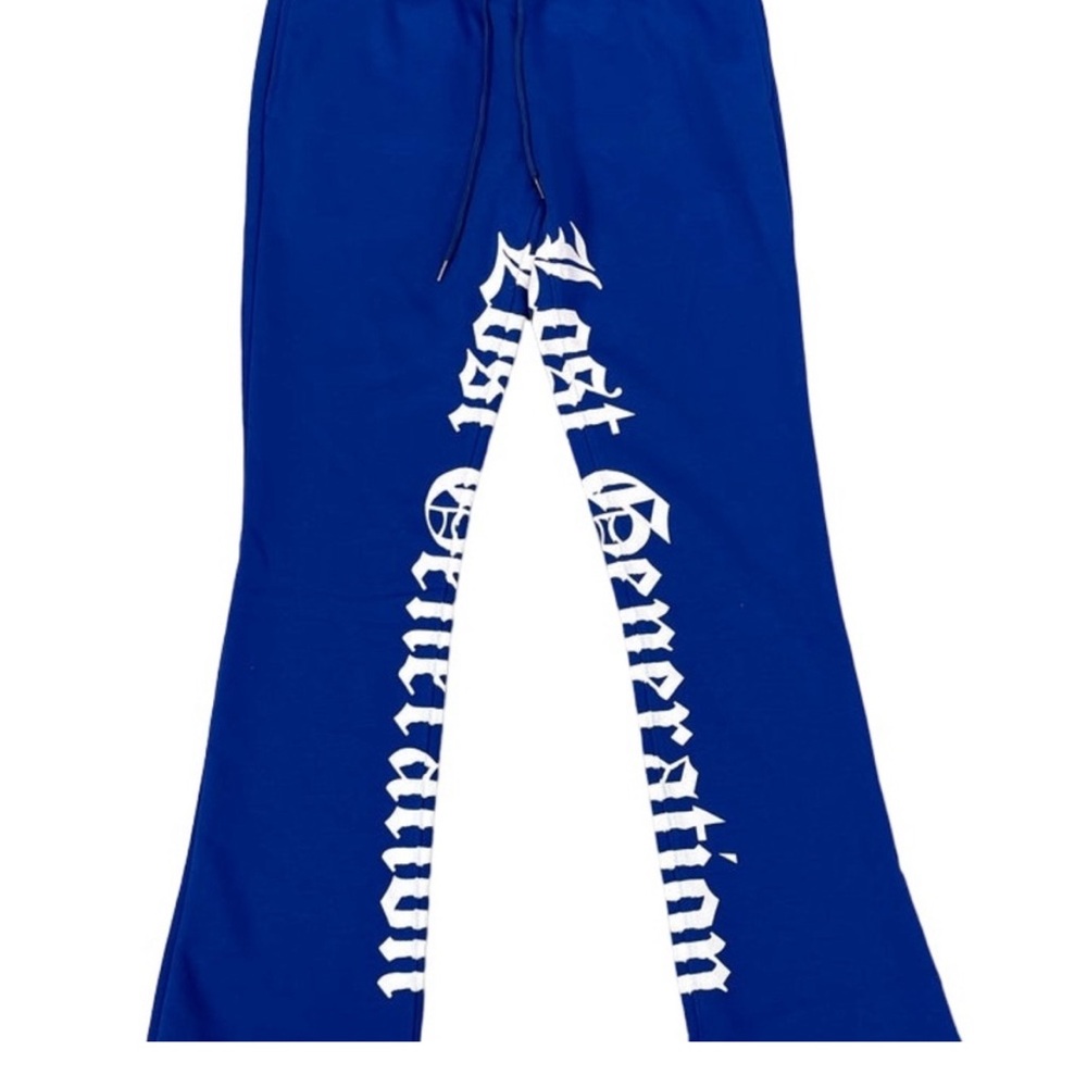 Men’s Lost Generation stack Joggers Blue XXL brand new